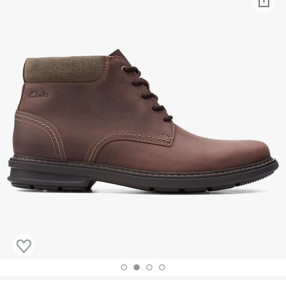 Clarks Rendell Peak brown leather boot (NIB) - Picture 2 of 14